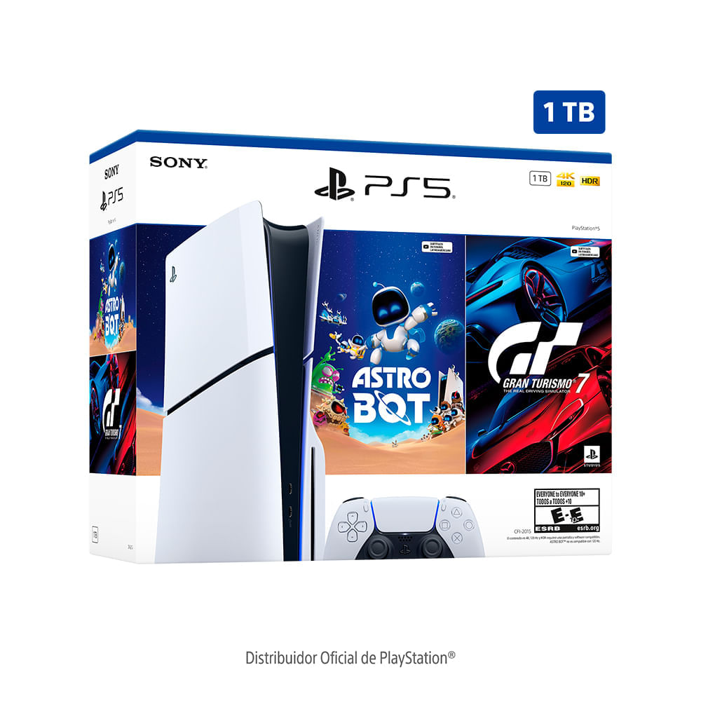 Paquete de consola PlayStation®5 Slim Estándar con ASTRO BOT y Gran Turismo 7