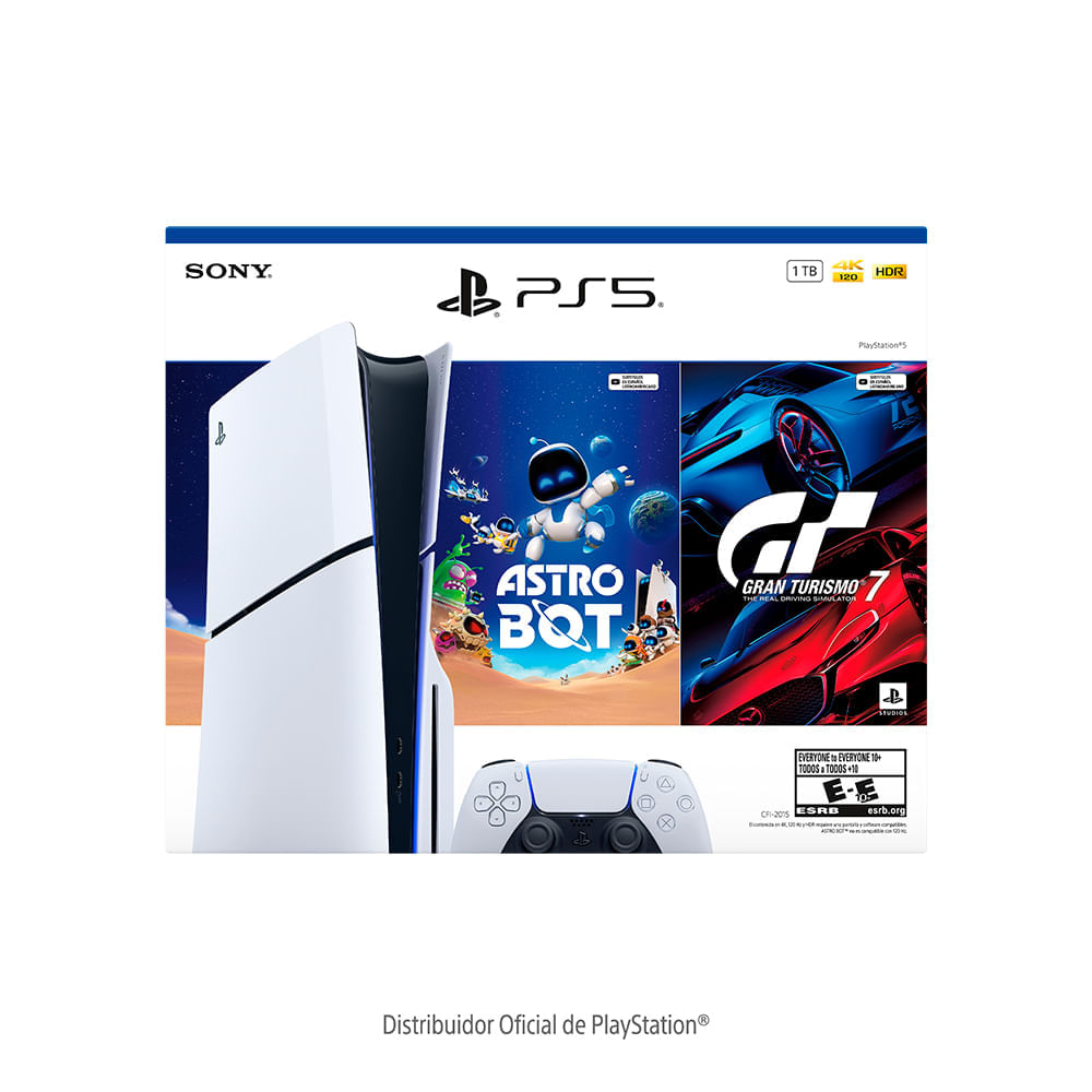 Paquete de consola PlayStation®5 Slim Estándar con ASTRO BOT y Gran Turismo 7