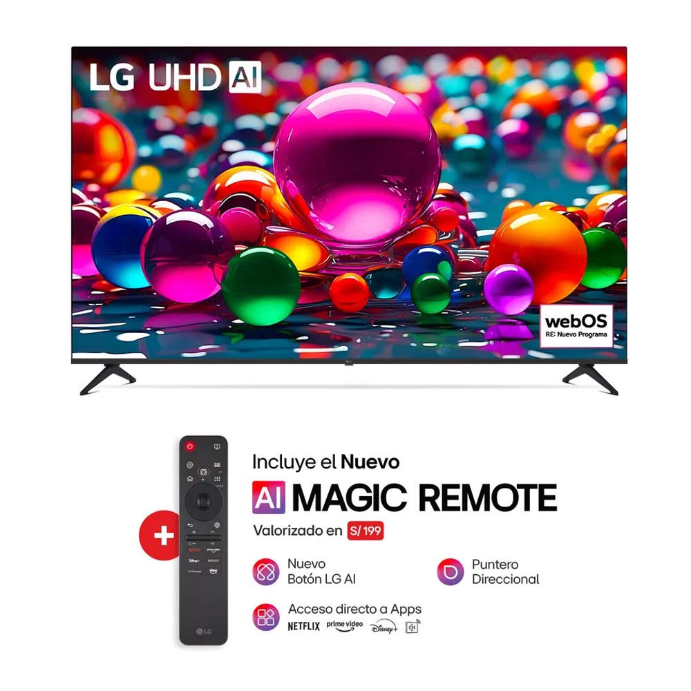 Televisor smart LG 86" 4K UHD ThinQ AI webOS 25 86UA8050PSA