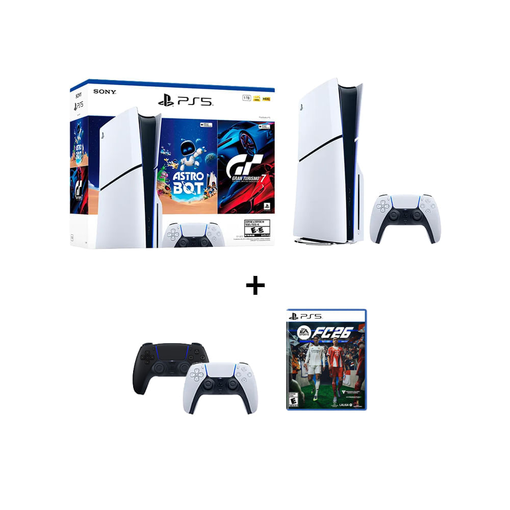 Paquete de consola PlayStation®5 Slim Estándar con ASTRO BOT y Gran Turismo 7